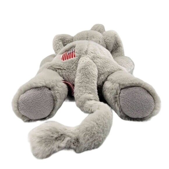 2/$15 VTG Ty Beanie Buddies Righty Elephant Plush 17" American Flag Patriot 2000 - Picture 3 of 12